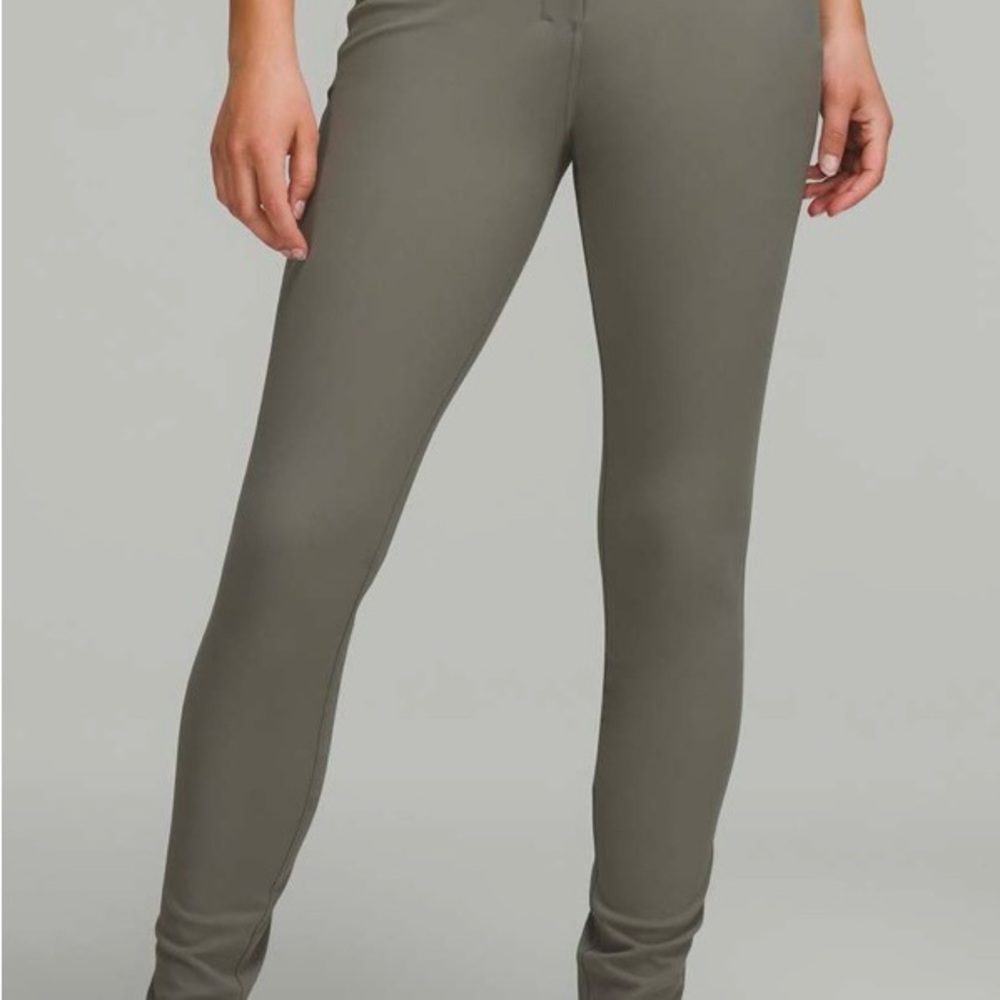 Green/Gret Pant with Sleek Design and Stretchy Fabric